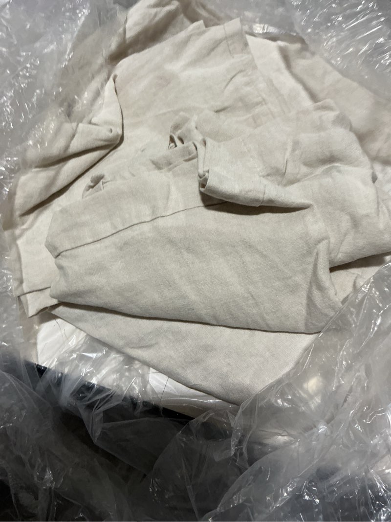 Condition photo showing As Is for european linen sheet set