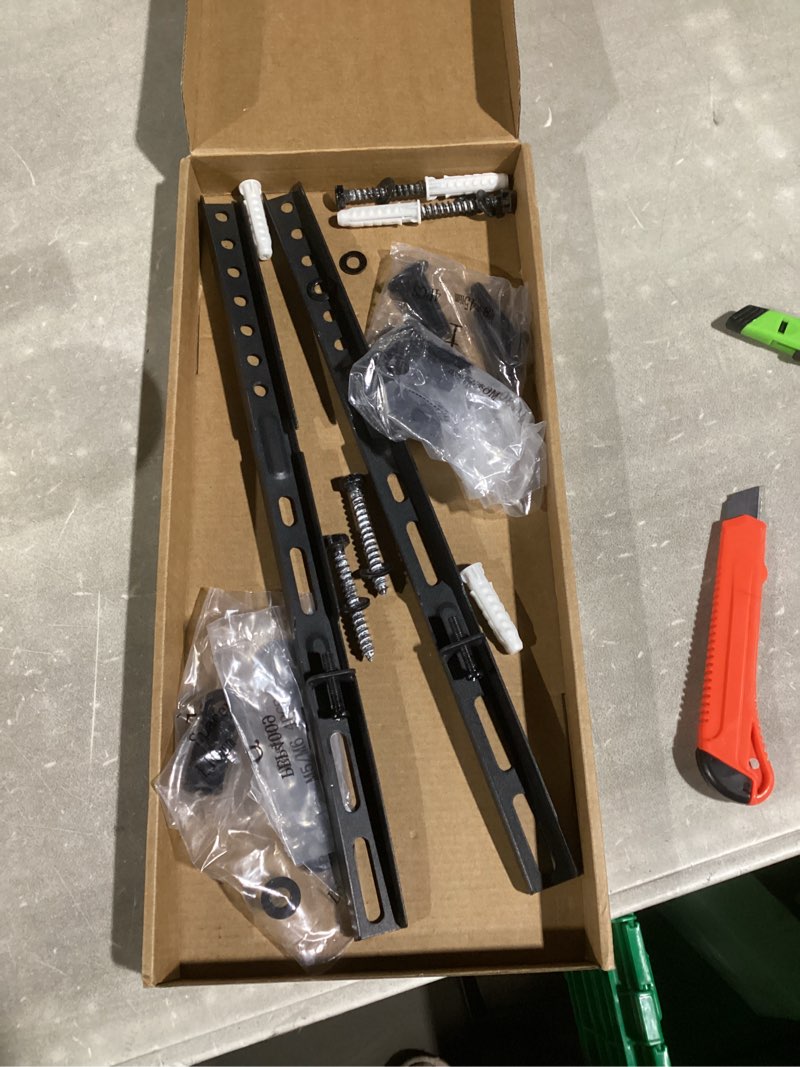 Condition photo showing New/Like New for HOME VISION TV Wall Mount Fixed for Most 26-65 Inch Flat/Curved TVs with Max VESA 400X400mm up to 99Lbs Fits 16 Inch Wood Studs, Universal Low Profile Wall Mount TV Bracket, Space Saving HV8401 26-65 Inch Fixed
