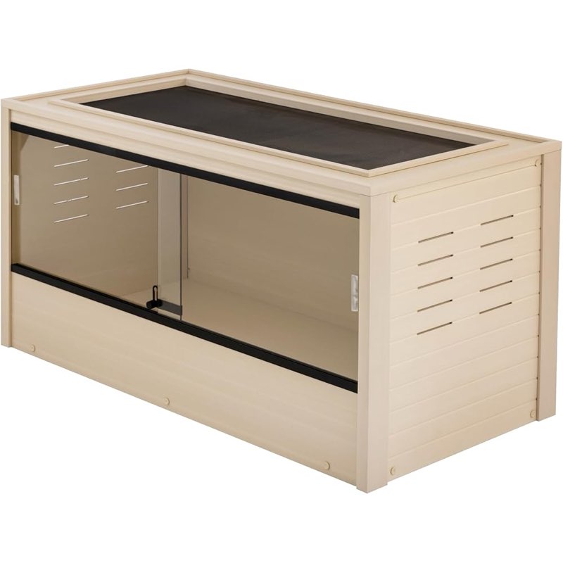 age pet ecoflex 48\\\" wide large reptile habitat, mojave lounge for snakes, tortoises & lizards in