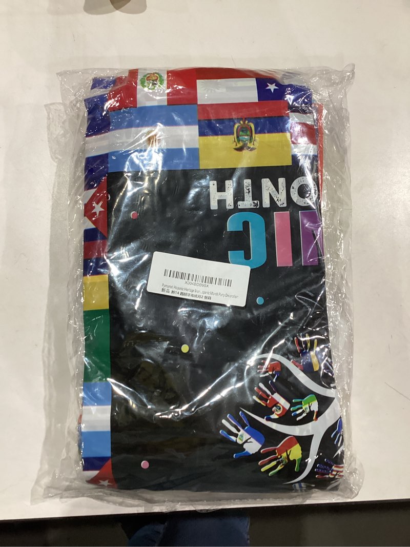 Condition photo showing New/Like New for 142pcs Hispanic Heritage Month Decorations Plates Set, Latino American Tableware Include Spanish Speaking Flags Plates Napkins Banner Tablecloth Cups for National Spanish Classroom Decorations
