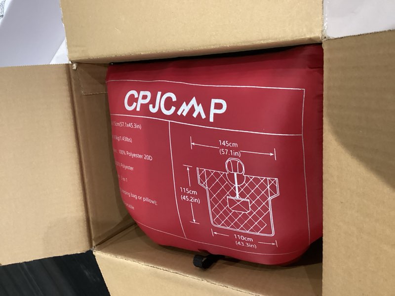 Condition photo showing Good Condition for Camping Blanket,Lightweight Puffy Blanket Packable Down Alternative Throw Blanket Waterproof Windproof for Camping, Hiking, Backpacking,Airplane,Outdoors, Travel, Beach, Red, 57” x 78.7”