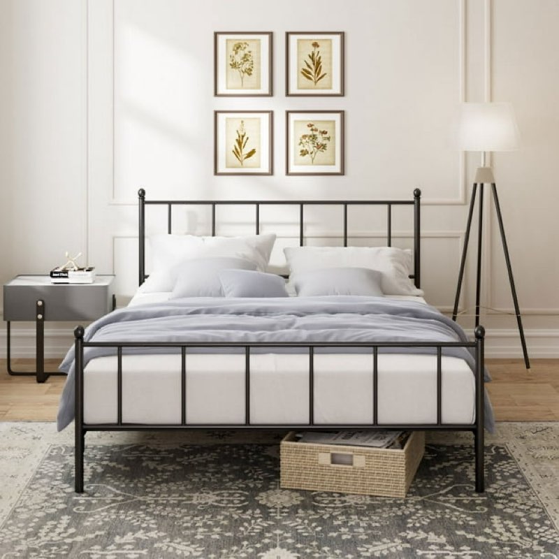 Zinus Night Therapy Henry 38” Metal Platform Bed Frame king 