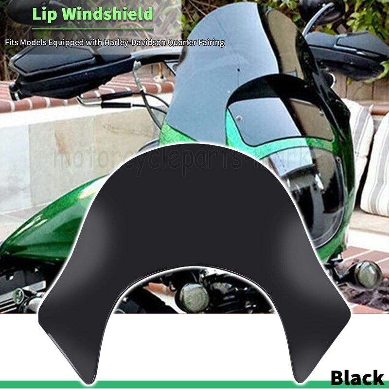 Lip Windshield Screen For Harley Dyna Super Glide Fatboy Softail Quarter Fairing
