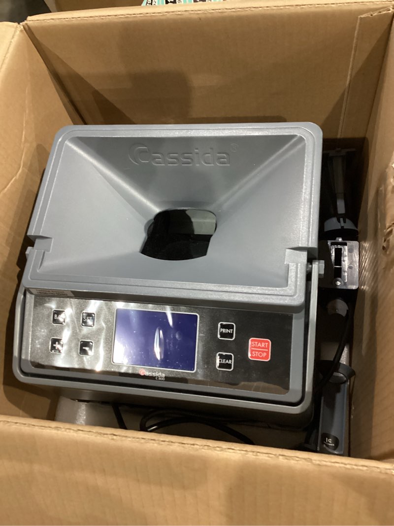 Condition photo showing As Is for Cassida C300 Professional USD Coin Counter, Sorter and Wrapper/Roller, 300 coins/min, with Quickload and Printing-Compatible,Gray C300 - 300 coins/ minute + extra features