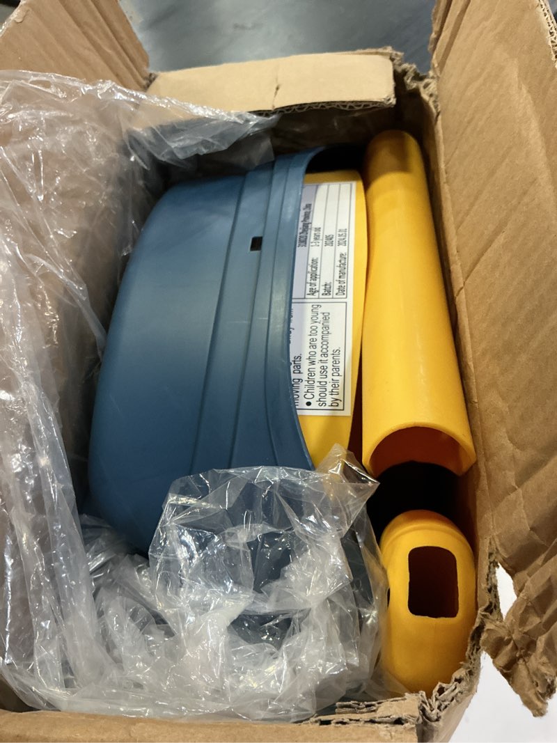 Condition photo showing Good Condition for potty training seat, upgrade toddler toilet seat for kids boys girls, 2 in 1 potty training toilet for kids, splash guard anti-slip pad step stool?blueyellow? blue/yellow