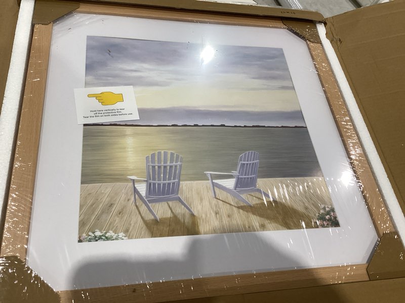 Condition photo showing Good Condition for vnvnk 17x17 frame natural wood color, perfect for 17x17 inch picture without mat or 13x13 inch picture with mat, home wall decor picture frame-1 pcs 17x17 natural