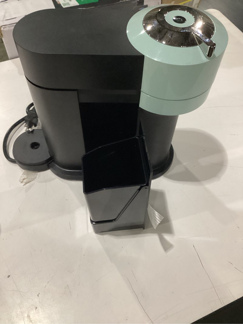 Condition photo showing As Is for **untested** nespresso vertuo next coffee and espresso maker by de'longhi machine only jade