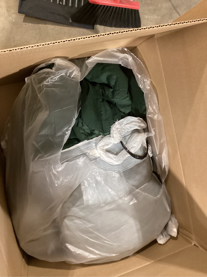 Condition photo showing Good Condition for andency oversized king comforter set dark emerald green - 7 pieces bed in a bag super king bedding sets, boho tufted lightweight fluffy bed set with comforter, sheets, pillowcases & shams emerald green super king (120"x120")