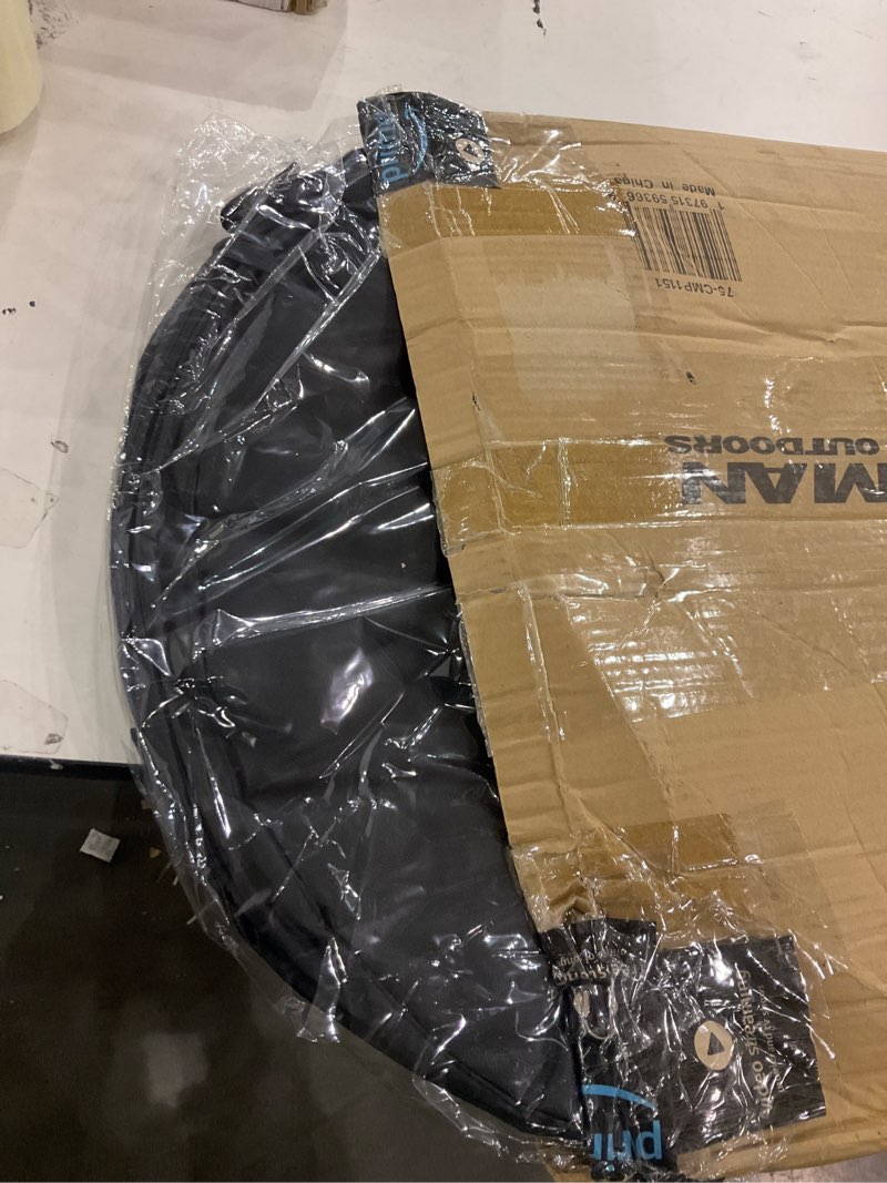 Condition photo showing New/Like New for Wakeman Outdoors 46-Gallon Pop Up Outdoor Trash Can for Camping  Black