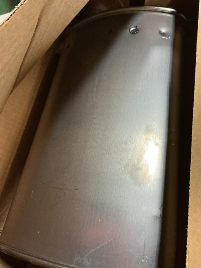 Condition photo showing Good Condition for driv walker exhaust muffler - 21690 - stainless steel with spun-locked heads - easy bolt-on installation - no welding required - reduces exhaust noise, minimizes distortion