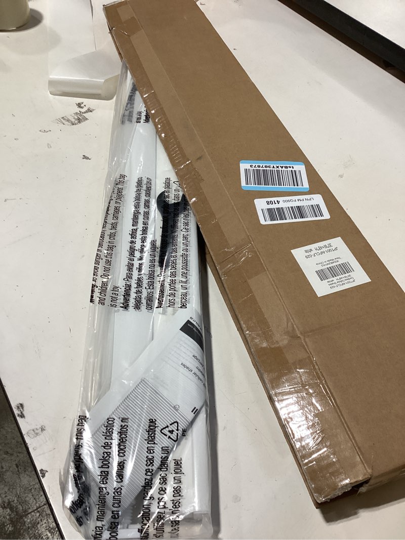 Condition photo showing New/Like New for lazblinds no tools no drill cordless cellular shades, light filtering honeycomb shades for home, thermal insulation blinds for windows, 30" w x 48" h, white light filtering-white 30" w x 48" h