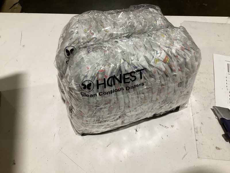Condition photo showing Good Condition for similar too the honest company clean conscious diapers®, up to 100% leak protection, designed to protect delicate skin, hypoallergenic + fragrance-free, ur ribbiting + waddle it be, club box, size 4, 54 count size 4 (54 count) ur ribbiting + waddle it be