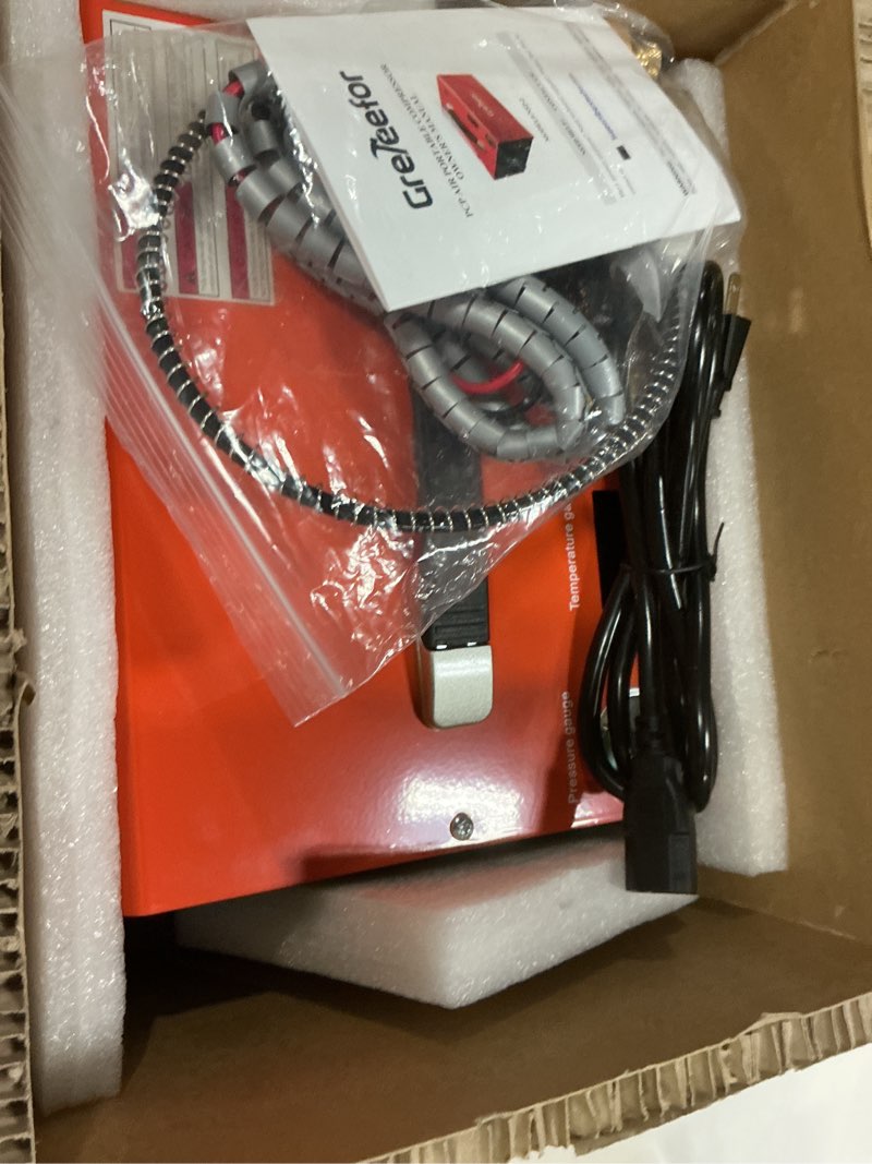 Condition photo showing New/Like New for pcp air compressor 4500psi/30mpa, 350w oil-free fast fill pump with auto shut-off, dual power 12v dc & 110v/220v ac, portable air pump paintball, air rifle, airguns hpa tanks(compact) small