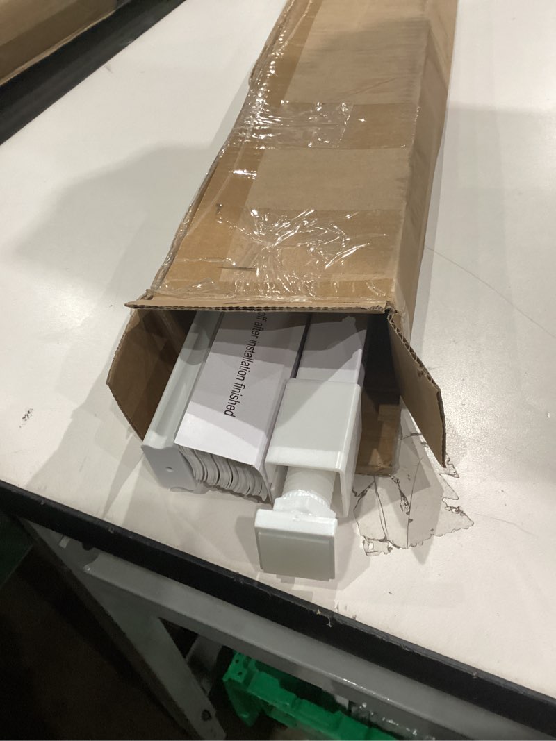 Condition photo showing Good Condition for lazblinds no tools no drill 1" vinyl mini blinds, cordless blinds for windows, light filtering horizontal window blinds & shades, 27" w x 64" h, white cordless-white 27" w x 64" h