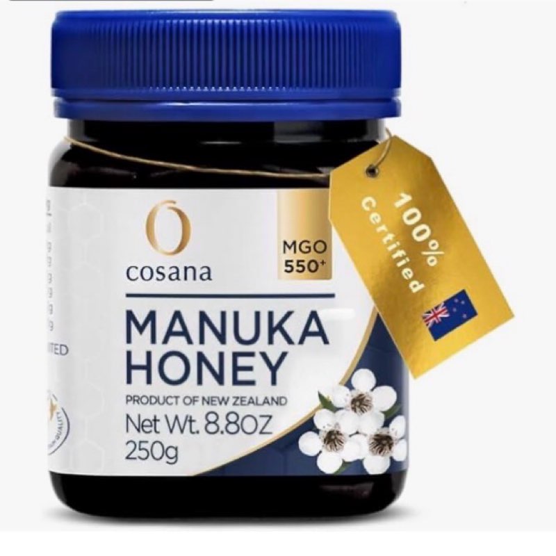 Cosana Manuka Honey 550 MGO + 250g – 100% Pure - Bottled, sealed, and certified in New Zealand ( BB: 10/04/27)