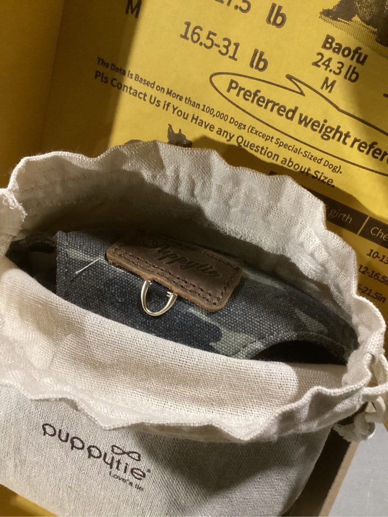 Condition photo showing Good Condition for Dog Harness, No Pull Dogs Harness and Multi-Function Leash Set for Medium Dogs Easy Walk Everyday Adjustable Soft Dog Vest Harness Fashionable Dog Accessories Camouflage Green-L L Camouflage Green