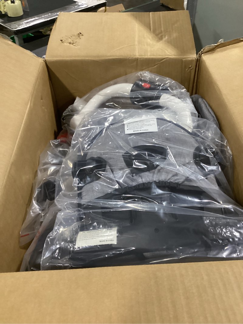 Condition photo showing Good Condition for JMMD 8 in 1 Tricycle Stroller with Push Handle, Foldable Trike with 360° Swivel Seat, Reclining Backrest, All-Terrain Wheels, Dual Brakes, Canopy & Storage, Gift for Kids 18 Months to 5 Years, Gray