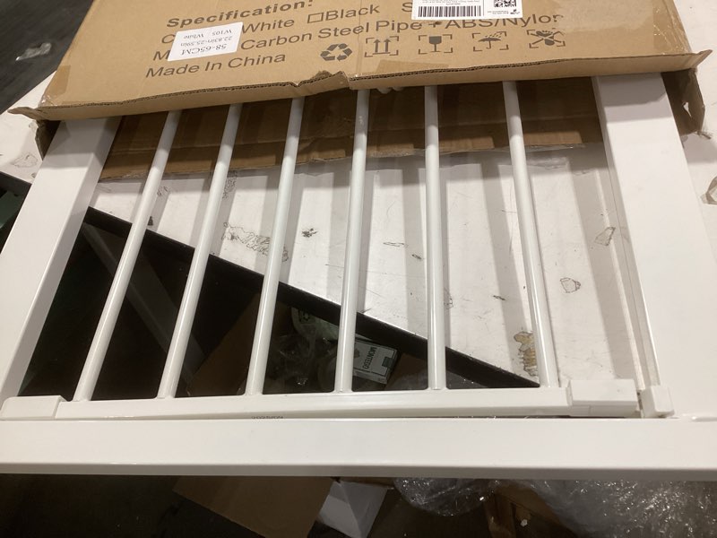 Condition photo showing Good Condition for Fairy Baby Narrow Baby Gate for Stair, 22.8"-25.5" Wide Pressure Mounted Pet Gate for Doorway, Easy Walk Thru Child Safety Gate, White