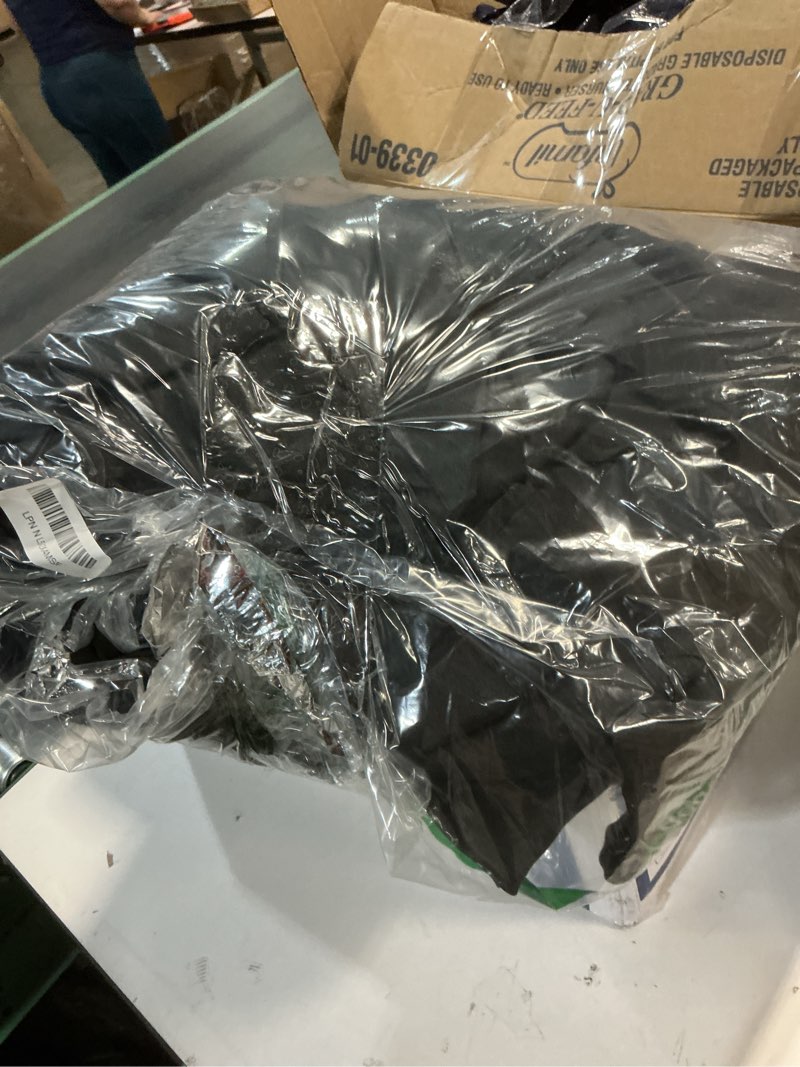 Condition photo showing Good Condition for BRILLMAX 6 Pack Black Round Tablecloths 120 Inch - Circle Bulk Linen Polyester Fabric Washable Table Cloth Cover for Wedding Reception Banquet Birthday Party Buffet Restaurant Black 120 In, 6 Pack