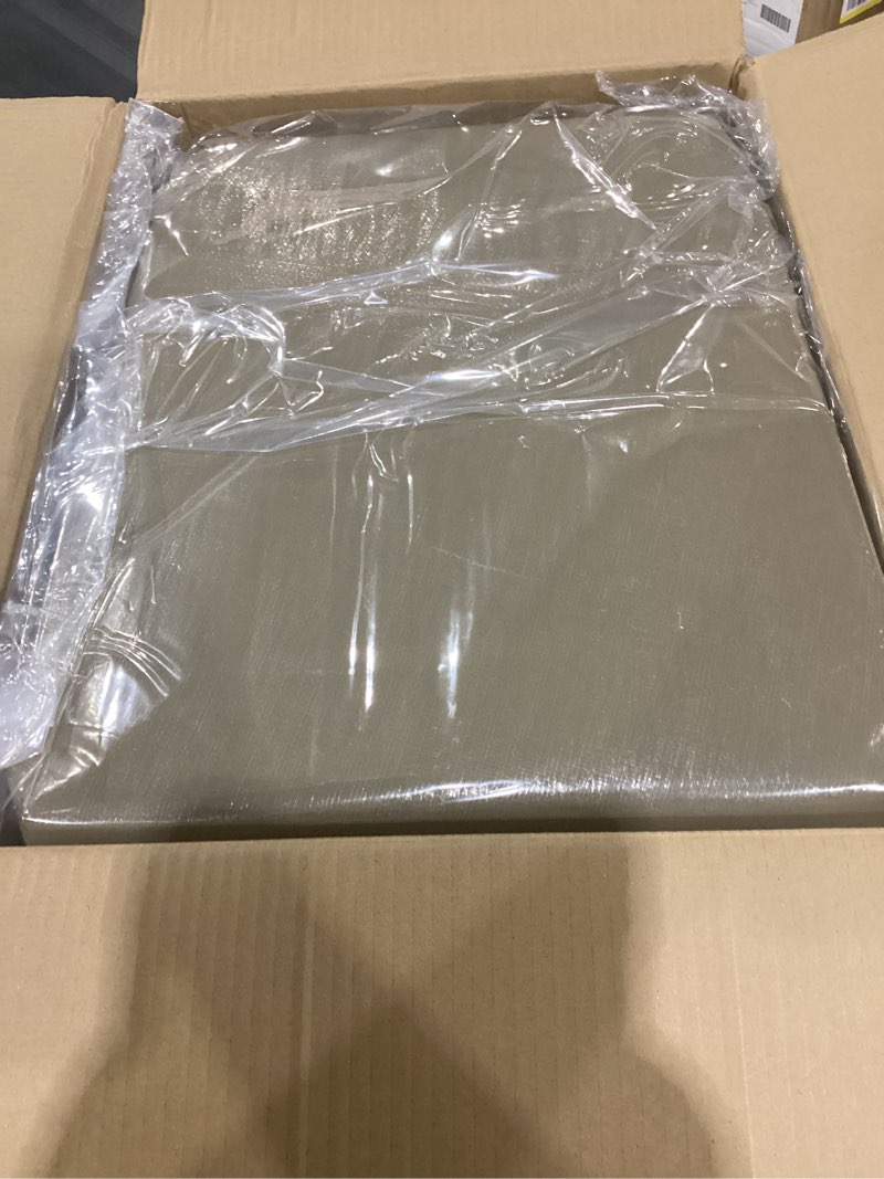 Condition photo showing Good Condition for robelle 28 ft industrial taupe winter pool cover for above ground pools, 4 ft overlap (32 ft cover size), solid 14 x 12 scrim, 4.5 oz/yd2, 20-year warranty, style: 6028-4a industrial 28-ft. pool