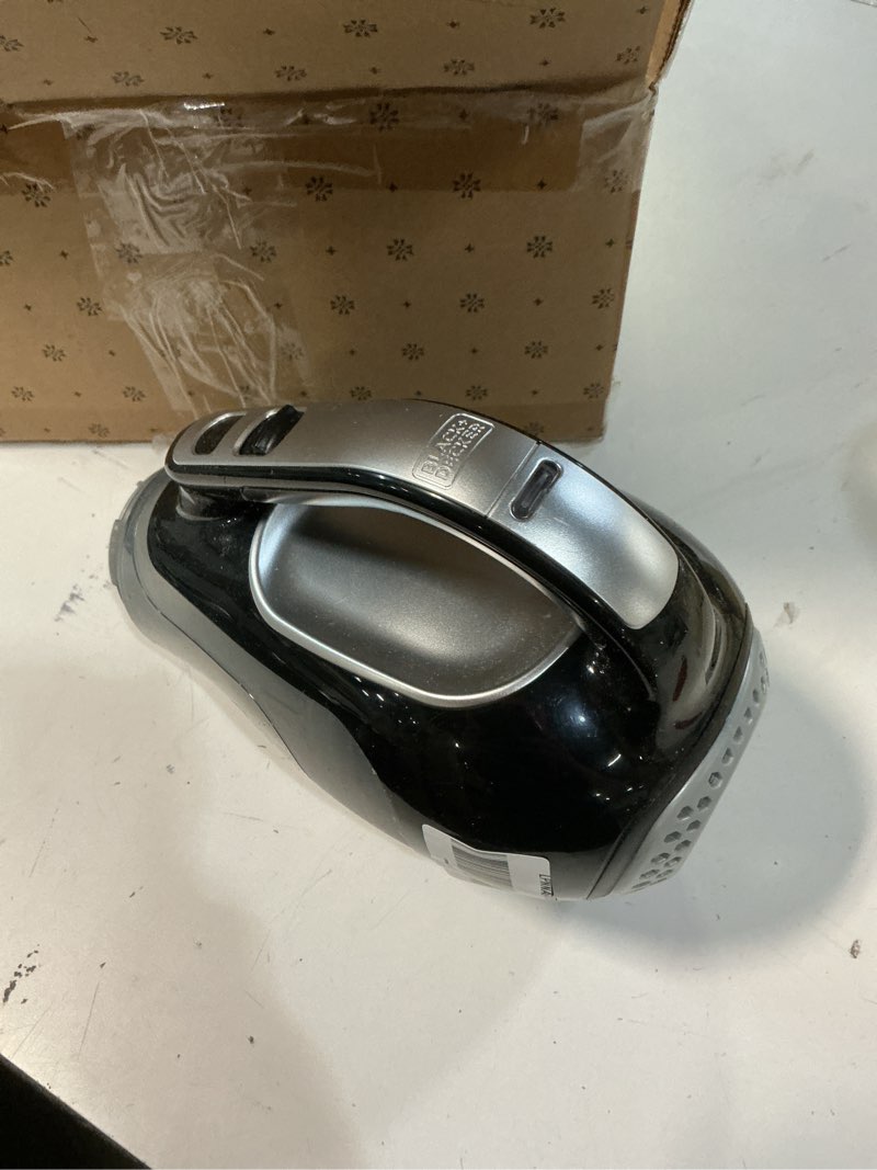 Condition photo showing As Is for ( incomple )BLACK+DECKER dustbuster 20V Hand Vacuum Cordless Rechargeable, Car Vacuum Portable, Powerful Suction AdvancedClean Hand Vac with Extendible Crevice Tool, Flip-Up Brush and Charging Base (BDH2000L)