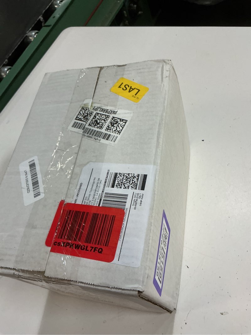 Condition photo showing As Is for gw 1/4 hp belt drive fan motor, 115v, 48 frame, split phase electric motor, 1725rpm, sf 1.35, sfa 6.35a, odp enclosure, resilient base, auto overload protector