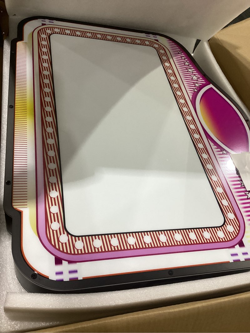 Condition photo showing New/Like New for glitchcore led bottle service sign vip bottle girl sign application allows for programmable customization of scrolling text patterns, ideal for bars, nightclubs, and parties.