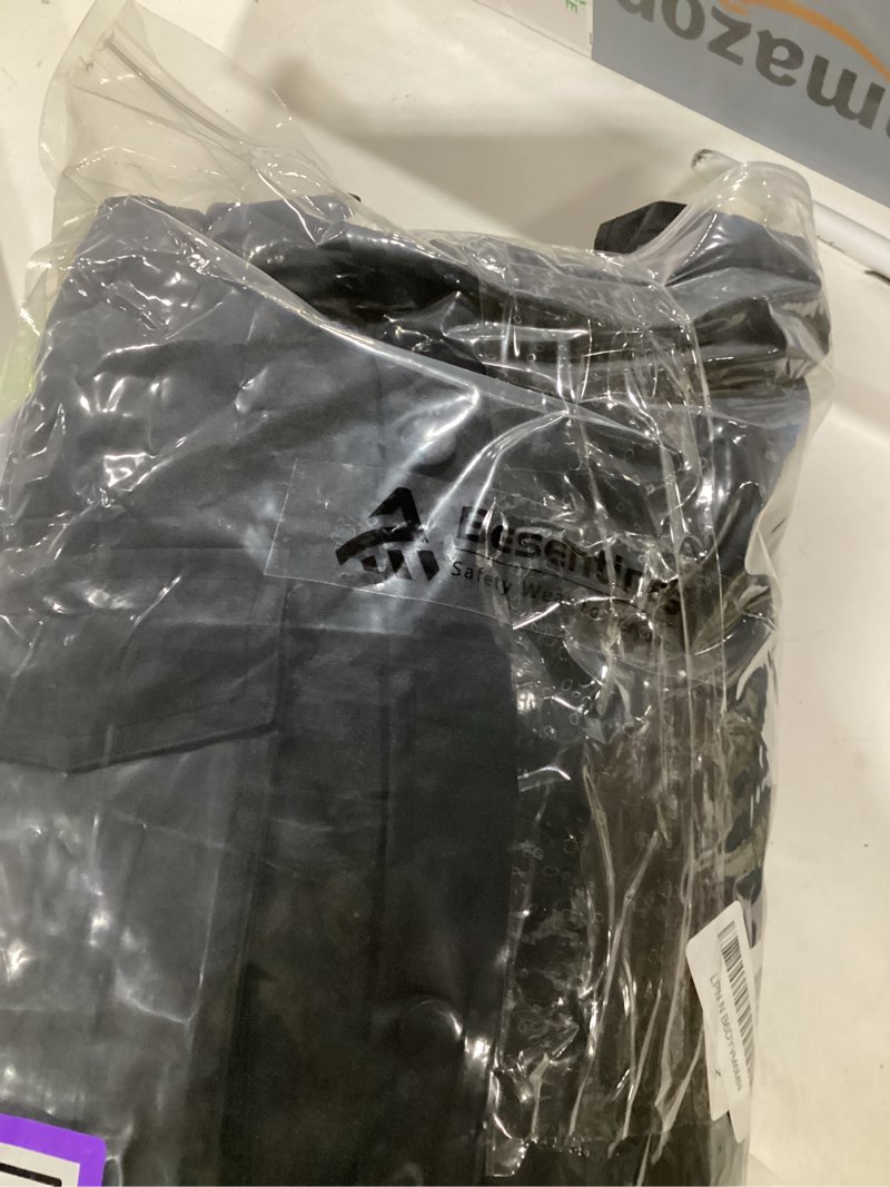 Condition photo showing Good Condition for hi vis safety jackets for men with pockets, long type high visibility reflective jacket with black bottom, waterproof rain coats for winter construction, class 3,djk-black medium black-djk medium