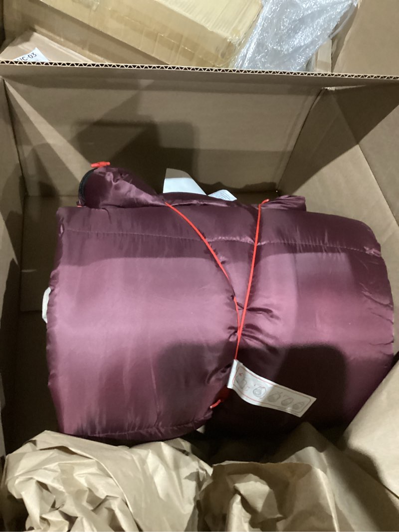 Coleman Autumn Glen 50°F Sleeping Bag, Lightweight Sleeping Bag with No-Snag Zipper & Storage Stuff 