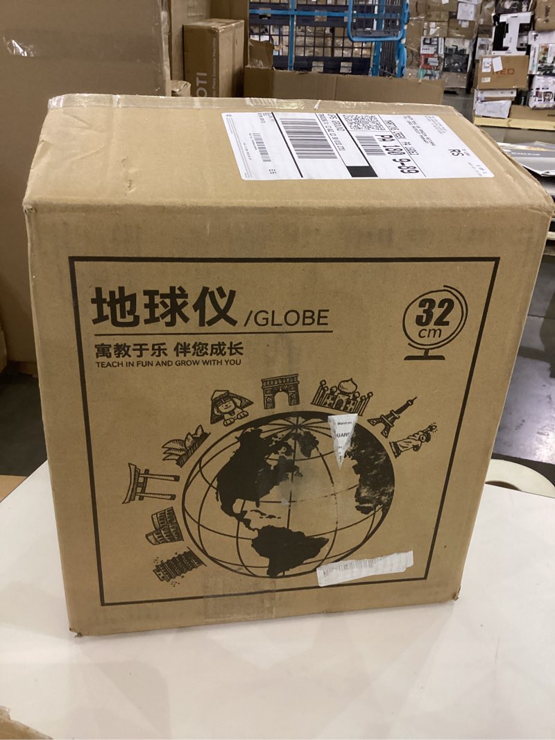 Condition photo showing As Is for Amylove 13'' Illuminated World Globe for Adults 720°/360° Rotation Rewritable Light Up Globe with Stand World Map for Interactive Learning Light with Base Lamp LED Decor(Metal,Practical) Practical Metal