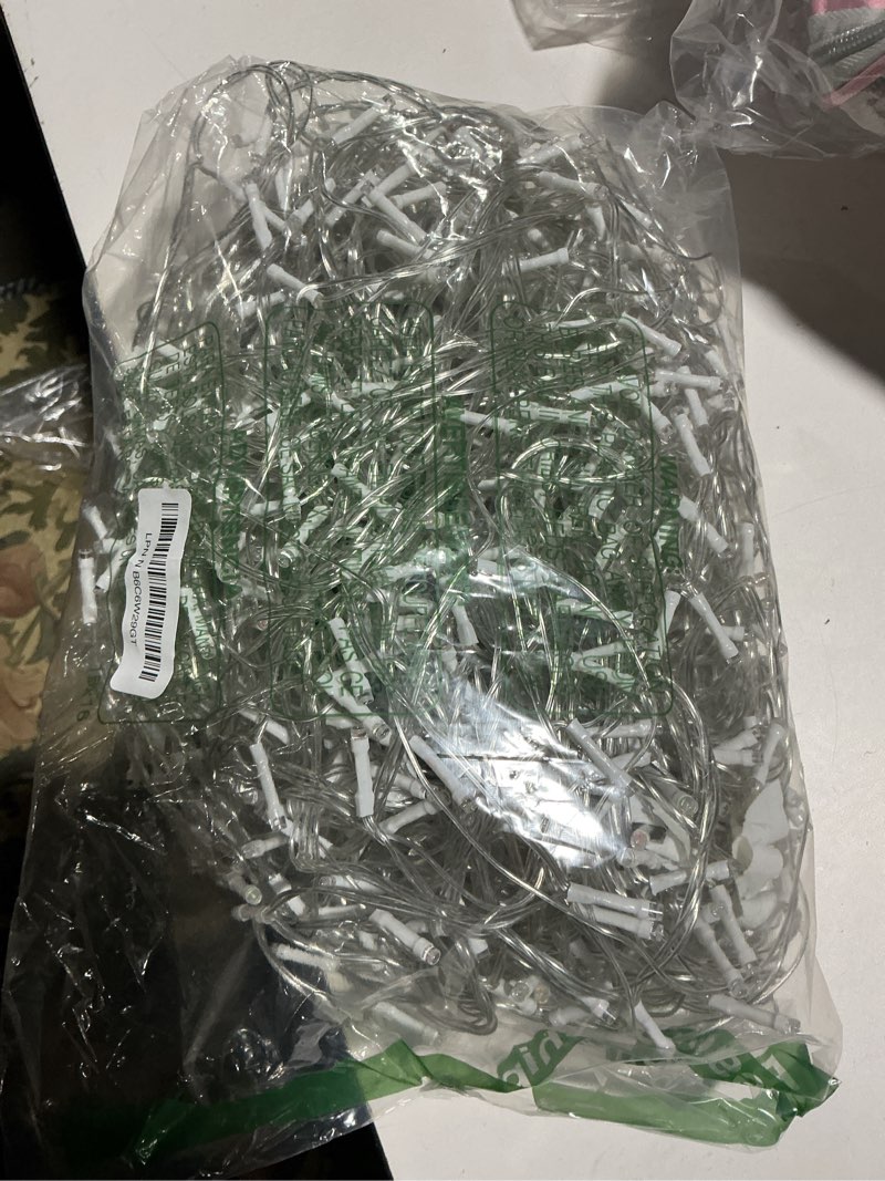 Condition photo showing As Is for 328 FT 1000 LED Christmas Lights Outdoor, 8 Lighting Modes String Lights with Remote, Christmas Light for Outside Wedding Party Classroom Holiday Decor(Multicolor) Multicolor 328 FT