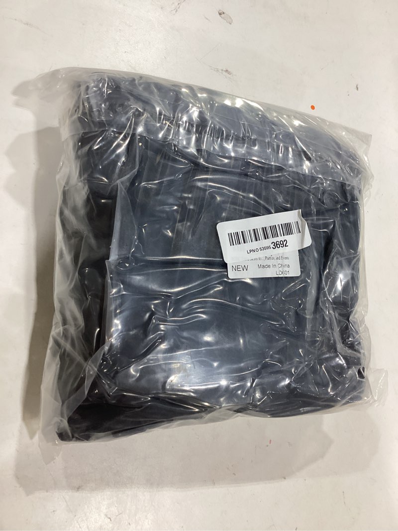 Condition photo showing New/Like New for bddc table skirts for rectangle tables 6ft - one-piece black tablecloths and skirt, wrinkle resistant ruffles elastic cover for banquets, weddings, events, parties 72" x 30" (rectangular) black