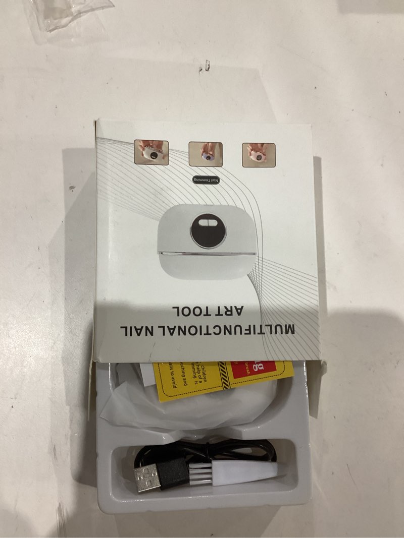 Condition photo showing Good Condition for 3 in 1 Automatic Electric Nail Clipper, 2026 New Compact Electric Nail Cutter with LED Light, Portable Automatic Nail Trimming Tool for Adults Seniors and Daily Home Use (White)