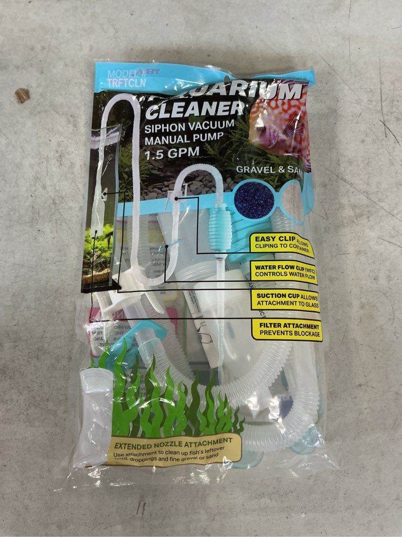 Condition photo showing New/Like New for Tera Pump TRFTCLN Aquarium Gravel Cleaner with Long Nozzle & Water Flow Controller (WFC) BPA-Free
