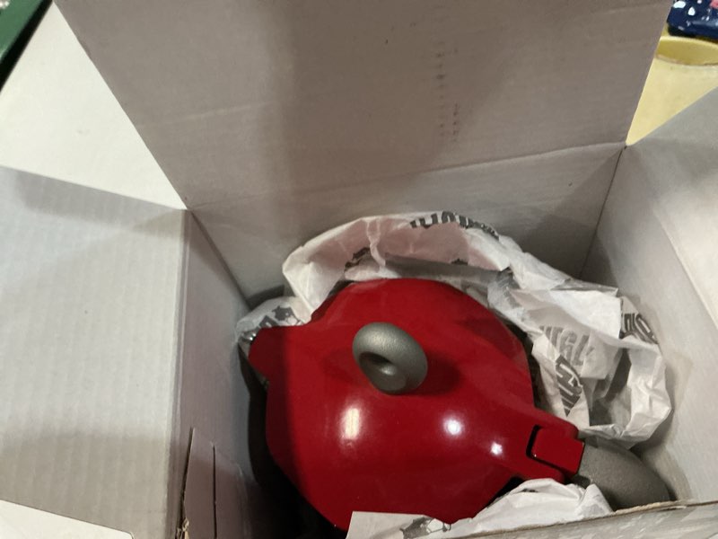 Condition photo showing As Is for bialetti - moka induction, moka pot, suitable for all types of hobs, 4 cups espresso (5.7 oz), red 4 cups red