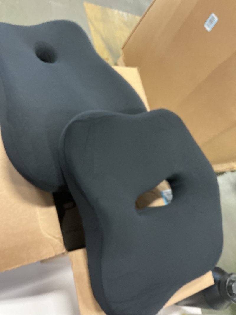 Condition photo showing Good Condition for JIPORIER Seat Cushion & Lumbar Support Pillow Set for Office Chair, Ergonomic Pillow for Sciatica Pa