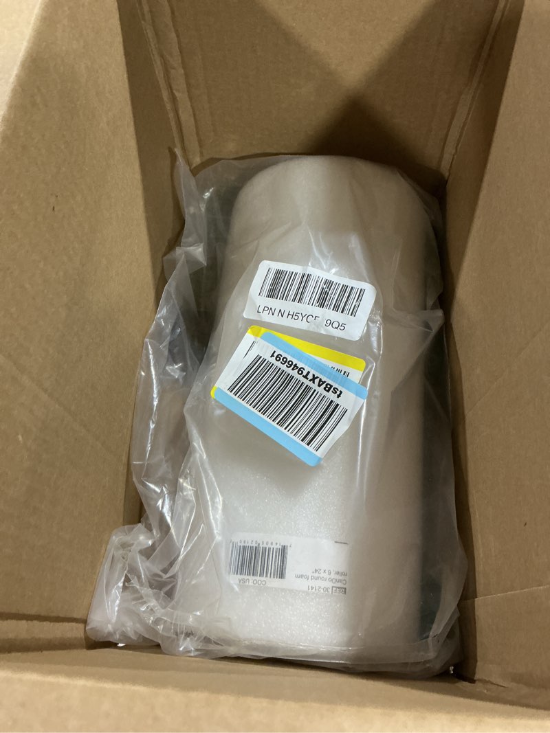 Condition photo showing New/Like New for cando white pe foam rollers for exercise, finess, muscle restoration, massage therapy, sport recovery and physical therapy for home, clinics, professional therapy round 6" x 24"