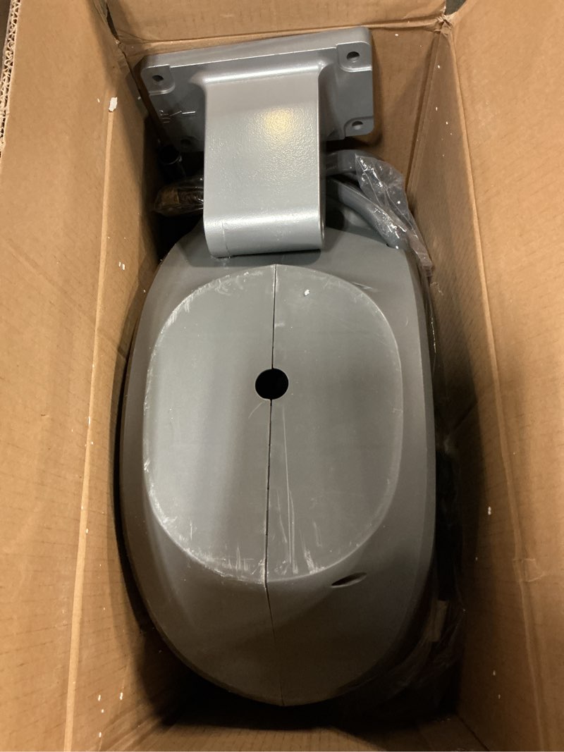 Condition photo showing As Is for glahoden retractable garden hose reel 5/8 in x 100 ft metal bracket, 2025 upgraded dual ratchet lock uv & freeze protection brass seal slow retraction anti-tangle hose 180°swivel 5/8" 100ft