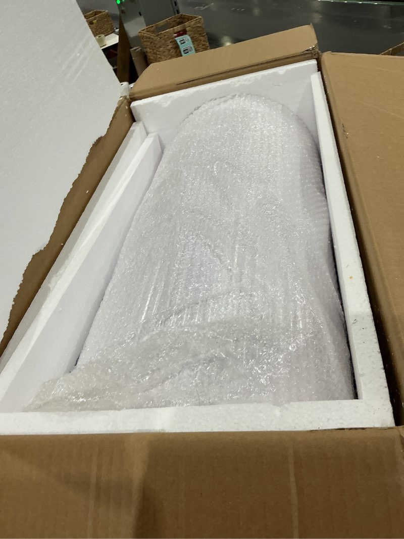 Condition photo showing Good Condition for metal pleated cylinder pedestal stands for party, 3 pieces heavy duty round cake pedestal stand display plinth pillars art decor for wedding ceremony birthday party?medium, white? white xl:29.72"x14.17", l:23.82"x12.6", m:21.85"x11.02"
