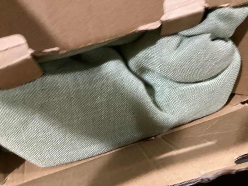 Condition photo showing Good Condition for miulee sage green linen curtains 84 inch length for bedroom living room, soft thick linen textured window drapes semi sheer light filtering back tab rod pocket burlap look spring decor, 2 panels 52"w x 84"l (pack of 2) sage green
