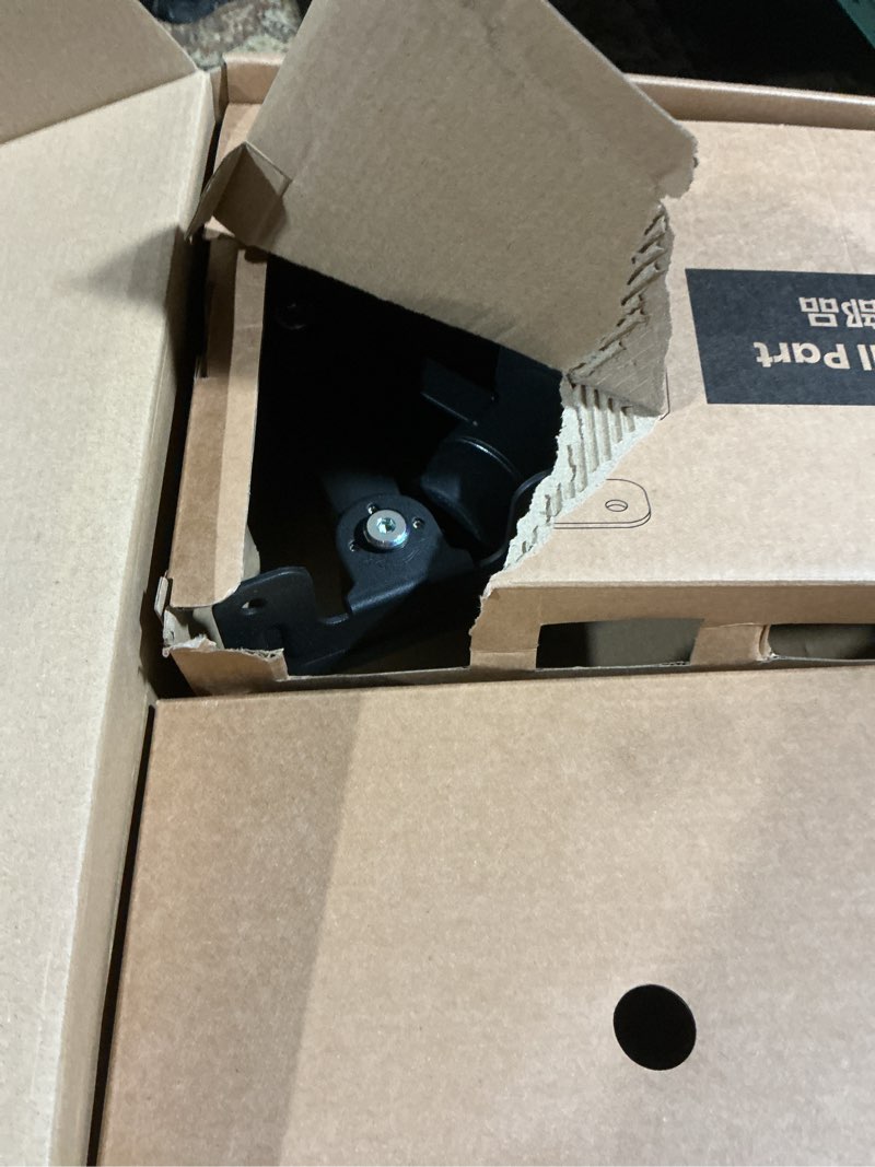 Condition photo showing As Is for Klearlook Upgraded Adjustable Keyboard Tray for Above Desk & Under Desk Use - Ergonomic Sit-Stand Keyboard Riser with 360° Rotation, 24.4"×10" Keyboard Stand with Wrist Rest & Storage Drawer - Black