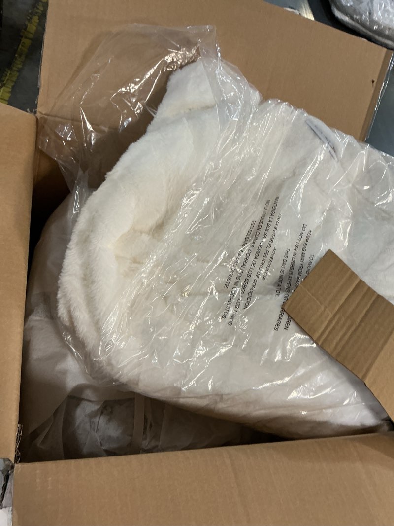 Condition photo showing New/Like New for Hobestluk Bean Bag Chairs Adults Beanbag Chair with Filler Large Bean Bags with Fluffy Embossed Cove