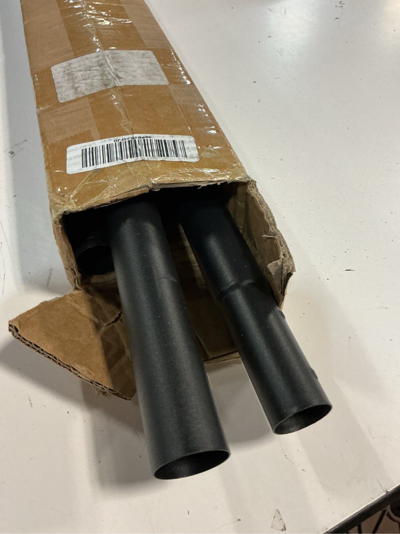 Condition photo showing Good Condition for tension curtain rod no drilling 45-168 in, extra long outdoor curtain rod for patio, shower curtain rod for bathroom, adjustable spring tension rod for window, easy to install never rust, black black 45-168"
