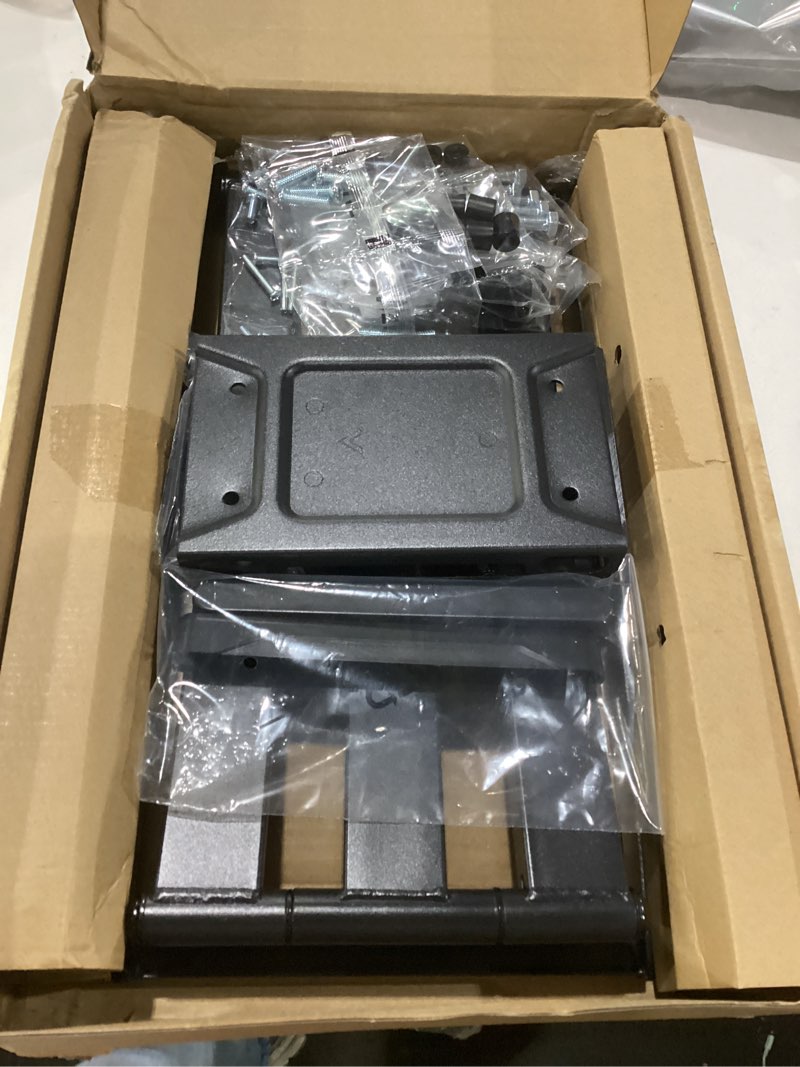 Condition photo showing As Is for montek heavy duty tv wall mount for 37-90 inch tv up to 165lbs, 4x load tested, full motion with dual articulating arms, tool-free tilt, swivel & extend, vesa 200x100 to 600x400, fits 12“/16" studs 37-90" full motion tv wall mount