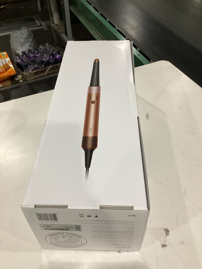 Condition photo showing New/Like New for Dyson Airwrap i.d.™ Multi-Styler, Allure Winner, Bluetooth Connected, No Heat Damage, 6-in-1 Versatility, Intelligent Hair Styler Complete Diffuse for Curly to Coily Hair - Amber Silk