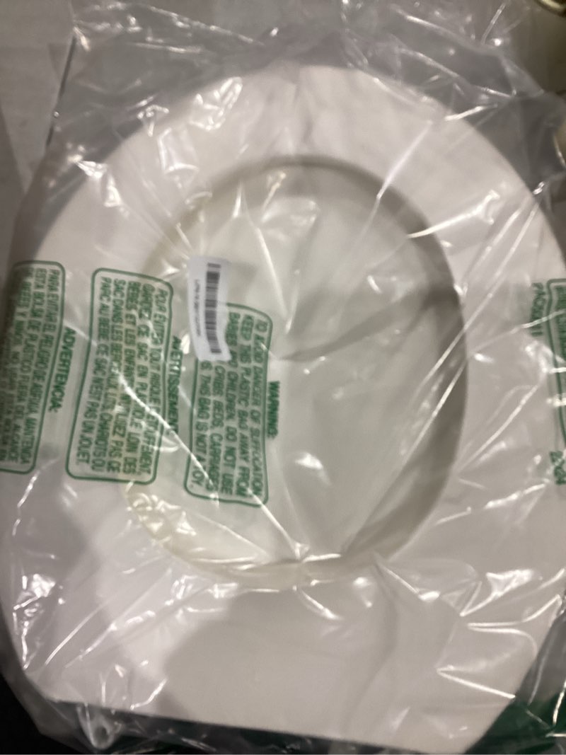 Condition photo showing Good Condition for elongated padded toilet seat soft foam soft close seat replacement part for glacier bay