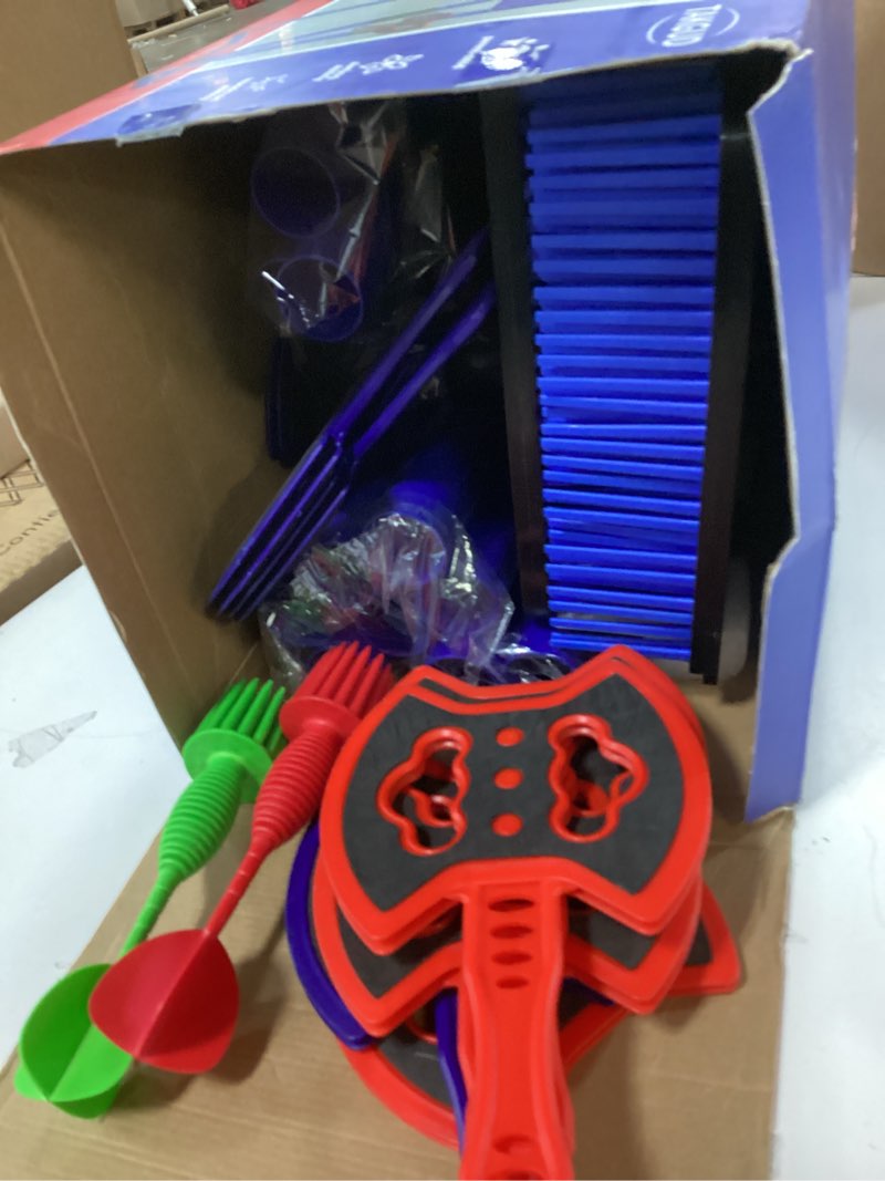 Condition photo showing Good Condition for Axe Throwing Target Game for Backyard with 8 Throwing Axes Set,Indoor &Outdoor Activities for Kids,Hunting Games for Family, Birthday Gift for Boys Girl, Carnival Games Blue