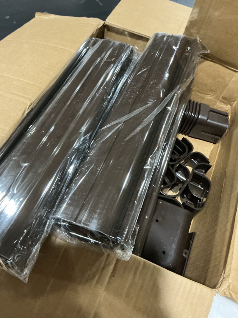 Condition photo showing Good Condition for hoxha 3" w 16.1ft l brown line set cover kit for mini split air conditioners decorative pvc slim line cover for central ac & heat pumps systems tubing cover 3"w 16ft l brown