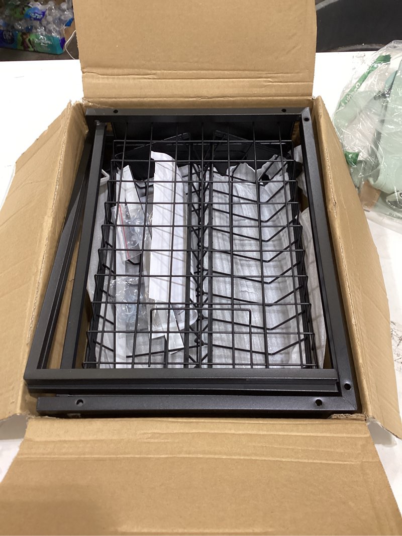 Condition photo showing New/Like New for REALINN Under Sink Organizer, Pull Out Cabinet Organizer Slide Out Sink Shelf Cabinet Storage Shelves, Storages for Kitchen Bathroom, Black, 2 Pack Black 2 Pack