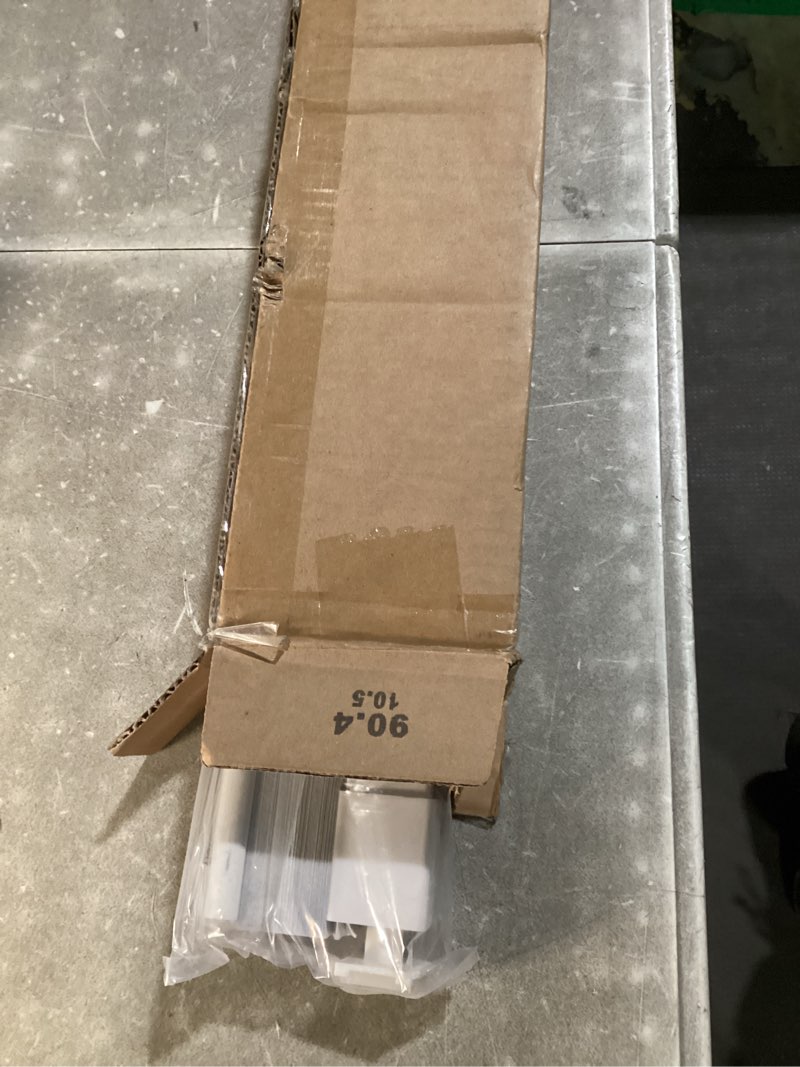 Condition photo showing New/Like New for lazblinds cordless cellular shades, no tools no drill blackout honeycomb shades pleated blinds for windows, 36'' w x 48'' h, silver white blackout-silver white 36'' w x 48'' h
